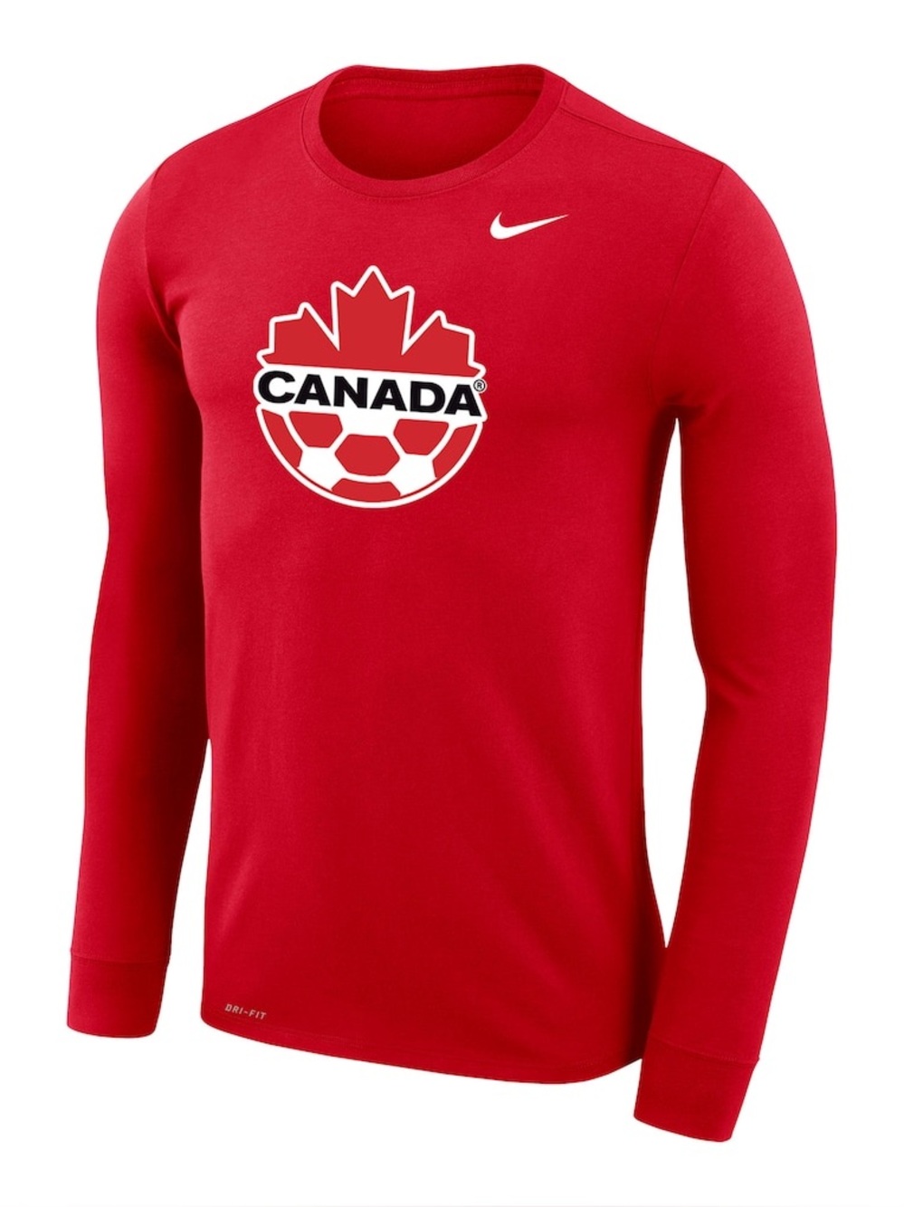 Nike Canada Soccer Primary Logo Legend Performance Long Sleeve T-Shirt - US S